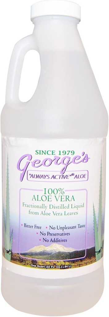 George's Aloe Vera, 100% Aloe Vera Liquid, 32 fl oz (.94 l)