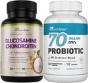 Nature's Base Glucosamine Chondroitin + Probiotics 70 Billion CFU