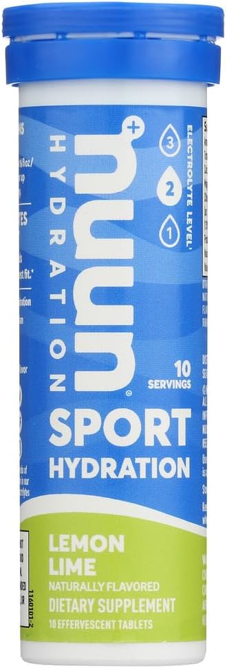 Nuun Active: Lemon+Lime Electrolyte Enhanced Drink Tablets(6-Pack of 10 Tablets)6