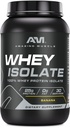 Amazing Muscle Whey Protein Isolate Powder | 25 Grams Protein Per Serving | 100% Whey Isolate | Zero Fat | Made in USA (2 Lb, Banana)