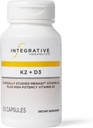 Integrative Therapeutics K2 + D3 - Supplement for Heart Health & Bone Strength* - Daily Vitamins for Calcium Absorption - Supports Vitality - Dairy-Free & Gluten-Free - 60 Count (60 Servings)
