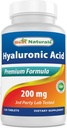 Best Naturals Hyaluronic Acid 200 mg 120 Tablets (Non-GMO, Gluten Free) - Promotes Youthful Healthy Skin & Healthy Joint Function (120 Count (Pack of 1))