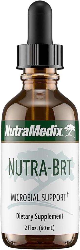 Nutramedix Nutra BRT - Liquid Herbal Supplement for Gut Health & Immune Support - Cumanda Bark & Houttuynia Leaf for Digestive Health - Immune System Booster Supplement (60mL)