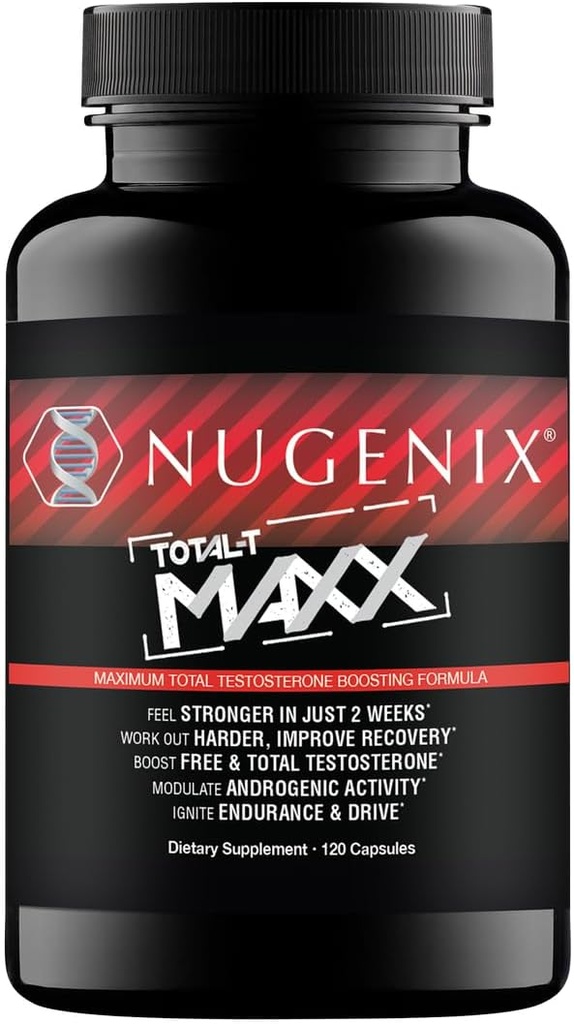 Nugenix Total-T Maxx - Maximum Total Testosterone Booster for Men, 120 Count