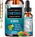 Cortisol Supplement for Women - 19-in-1 Liquid Cortisol Supplement w/Ashwagandha Magnesium L-theanine Phosphatidylserine Herbs - High Absorption Hormone Balanced for Women Drops - Sleep Focus, Non-GMO