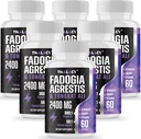 2400mg Fadogia Agrestis Tongkat Ali Supplement - Fadogia Agrestis 1400mg & Tongkat Ali 1000mg Ultra Blend, Maximum Strength, Muscle Mass & Athletic Performance, 360 Softgels