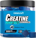 vidabotan Creatine Monohydrate Gummies for Men & Women-5g of Creatine Monohydrate per Serving- Increase Strength and Build Muscle,Sugar Free,Vegan,Blueberry Flavor, 120 Count,B571