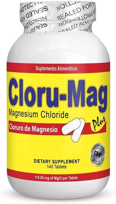 Magnesium Chloride - 140 Tablets (Cloruro de Magnesio)