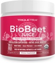 BioBeet® Max Strength Beet Root Juice Powder – 20:1 Concentrate, Each Serving Derived from 60,000 mg Organic Beetroot - Cold-Pressed, USA Grown – Nitric Oxide, Circulation Support – 50 Servings
