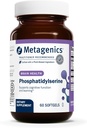 Metagenics Phosphatidylserine - Brain Support Supplement* for Focus, Memory & Learning* - 150 mg Sunflower Lecithin-Derived Phosphatidylserine - Non-GMO, Soy Free, Gluten-Free - 60 Softgels