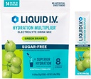 Liquid I.V.® Hydration Multiplier Sugar-Free - Green Grape | Electrolyte Powder Drink Mix | 1 Pack (14 Servings)