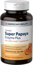 American Health Super Papaya Enzyme Plus - 180 Chewable Tablets - The After-Meal Supplement - Non-GMO - 60 Servings