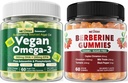 Vegan Omega 3 Gummies Sugar Free + Berberine Supplement