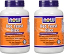 NOW Foods 600mg Red Yeast Rice & 30mg Coq10, 120 caps (pack of 2)