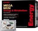 GNC Mega Men Energy and Metabolism Vitapak Program, Convenient, Complete Nutrition, 5 Products in 1 Packet, Calorie Burn, Thermogenic, 300mg Caffeine, 30 Daily Packs