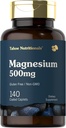 Tahoe Nutritionals Magnesium | 500mg | 140 Coated Caplets | Non-GMO and Gluten Free Supplement