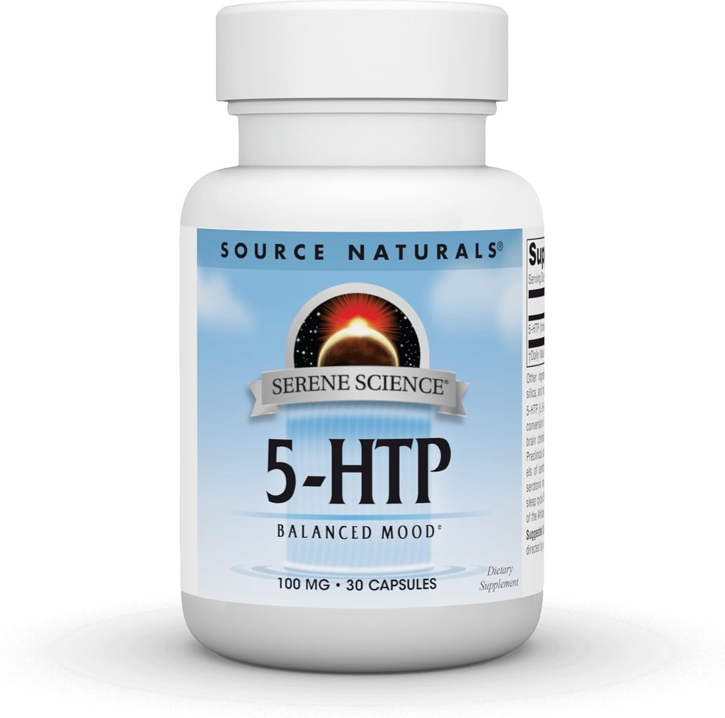 Source Naturals Serene Science 5-HTP, Balanced Mood* 100 mg - 30 Capsules