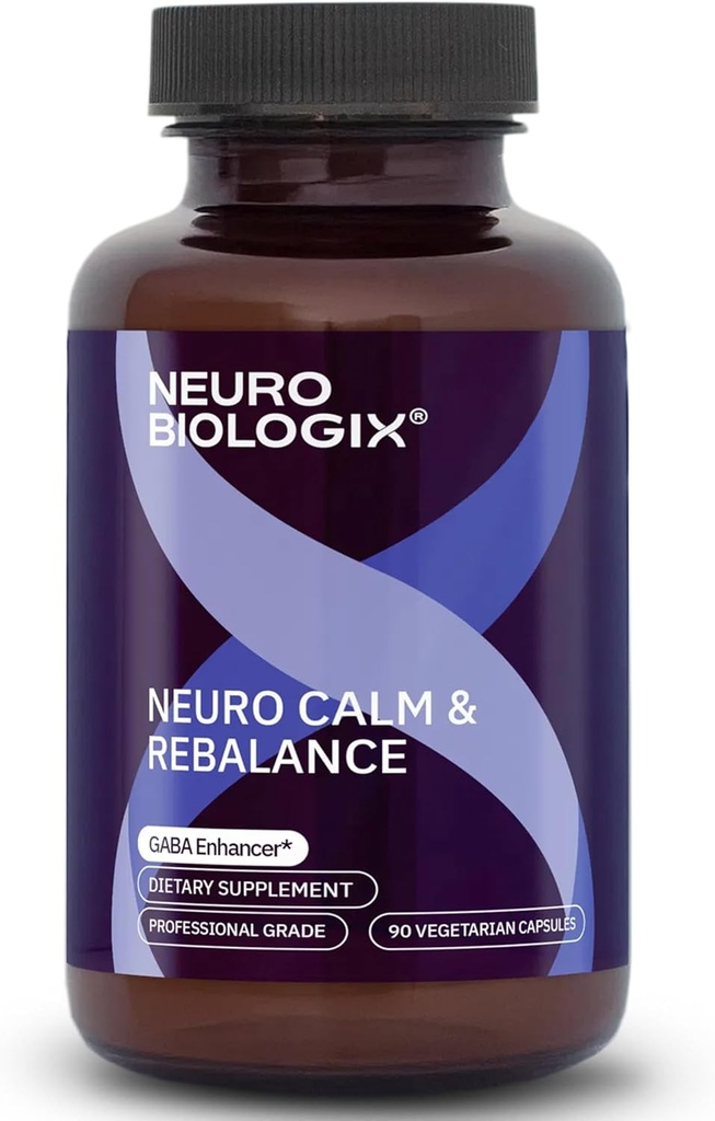 Neurocalm and Rebalance 90 Capsules – Multi-Action GABA Supplement for Relaxation, Mood, Nervous System & Sleep Support – Contains 5 Key Ingredients, Including Magnesium, Zinc, L Theanine & Kava Kava