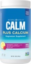 Natural Vitality Calm, Magnesium & Calcium Supplement, Drink Mix Powder Supports a Healthy Response to Stress, Gluten Free, Vegan, & Non-GMO, Raspberry Lemon, 16 oz