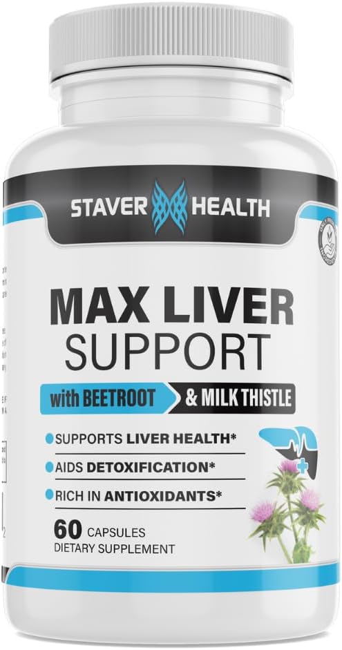 Max Liver Support Supplement Choline, Milk Thistle, Artichoke Extract, Liver Health, Natural Ingredients