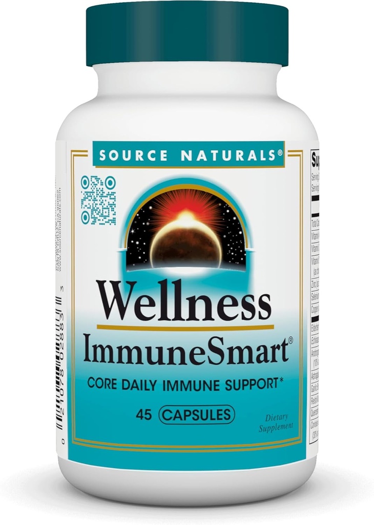Source Naturals Wellness ImmuneSmart - Core Daily Immune Support* - 45 Capsules