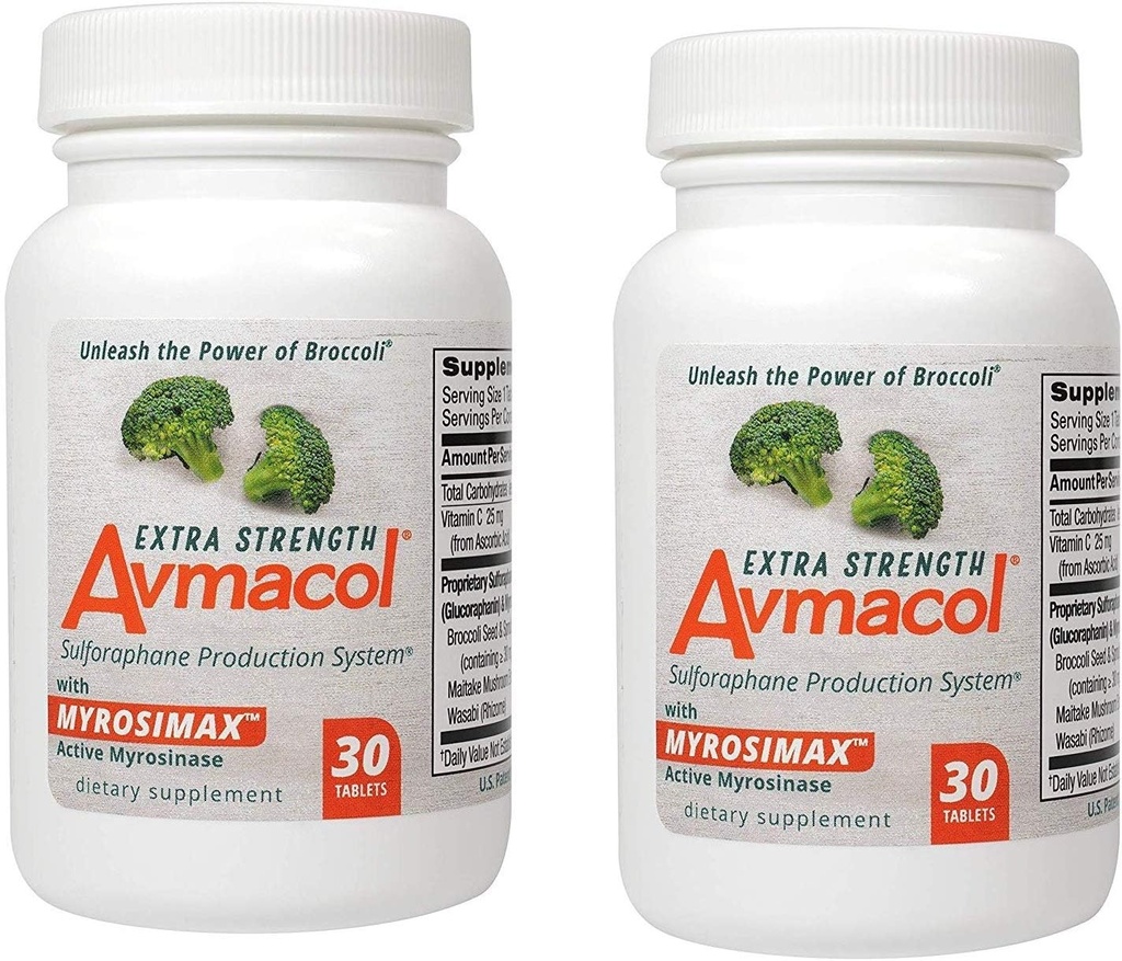 Avmacol Extra Strength Sulforaphane Production System for Immune Support, 60 Tablets