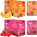 Ener-C Orange & Raspberry Multivitamin Drink Mix Powder Vitamin C 1000mg & Electrolytes with Real Fruit Juice Natural Energy & Immune Support for Women & Men - Non-GMO Vegan & Gluten Free - 60 Count