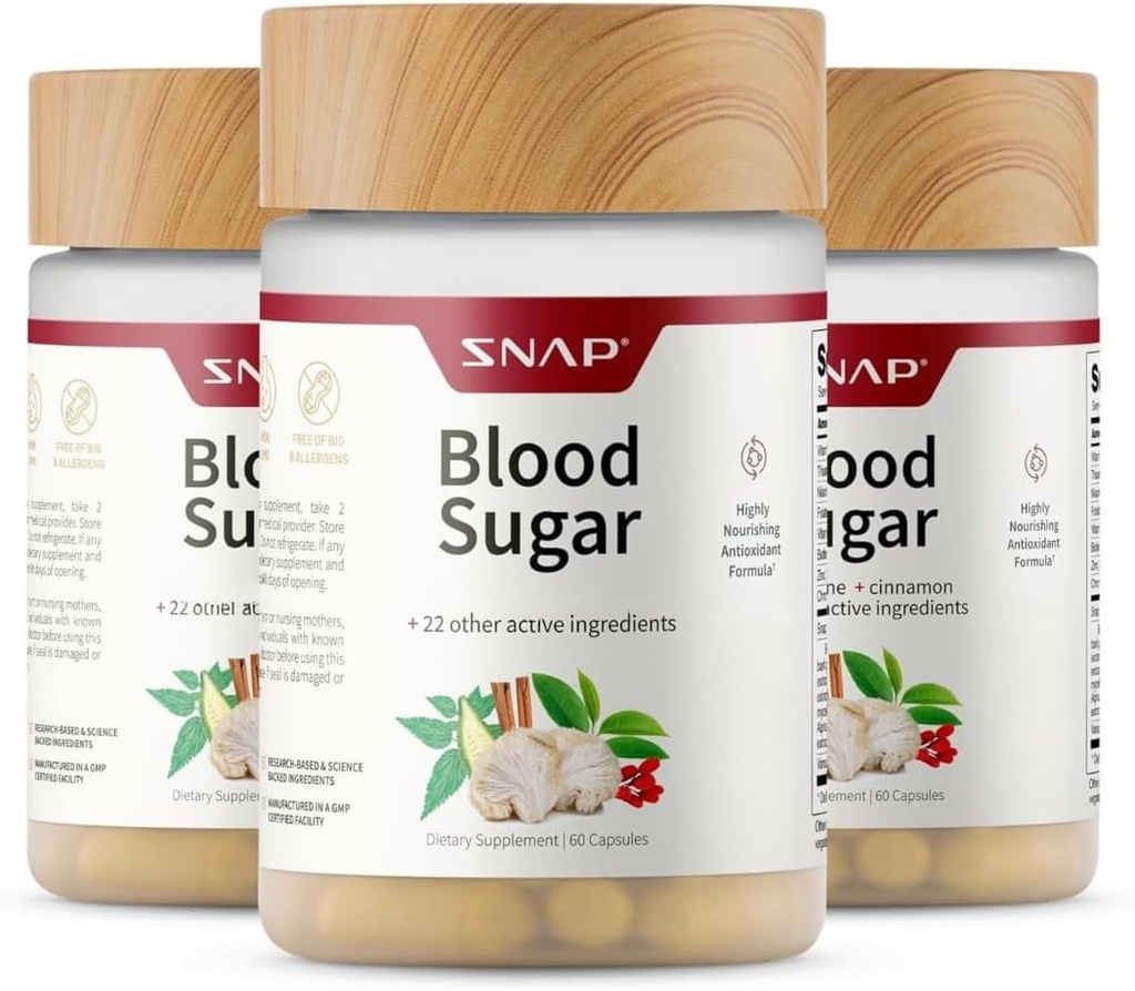 Snap Supplements Blood Sugar Blend - 180 Count