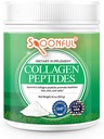 Spoonful Collagen Peptide Powder, Type I & III, Hydrolyzed Grass Fed Bovine, Unflavored, Non-GMO Gluten-Free for Healthy Hair Nail Skin and Joint Support [16 oz]