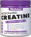 BlueBonnet Nutrition Micronized Creatine Monohydrate 5 g – Supports Lean Muscle Mass* - Non-GMO, Vegan, Kosher Certified, Gluten-Free, Soy-Free, Milk-Free – Unflavored, 10.58 OZ, 60 Servings