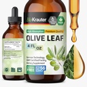 BIO KRAUTER Olive Leaf Extract Liquid - Olive Leaf Tincture for Immune Support - Alcohol and Sugar Free - Vegan Drops 4 Fl.Oz.