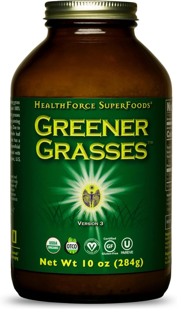 HealthForce SuperFoods Greener Grasses - 10 Oz Powder