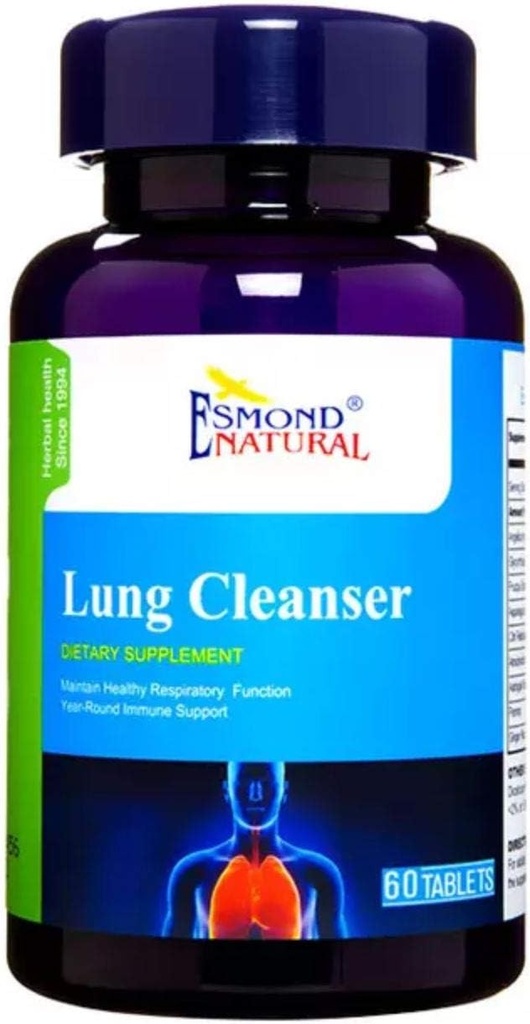 Lung Cleanser (Maintain Healthy Respiratory Function), GMP, Natural Product Assn Certified, Made in USA - 60 Tablets