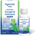 Hyland's Baby Organic Cough Syrup and Immune Support with Agave, Elderberry and Pomegranate, Soothes Cough, and Supports Immunity, Nighttime, 2 Fl. Oz.
