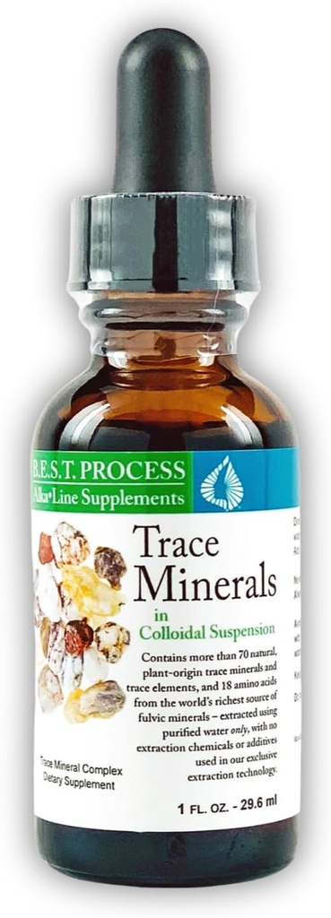 Morter Trace Minerals in Colloidal Suspension — Morter HealthSystem Best Process Alkaline — Nutrient Dense Trace Elements, Fulvic Minerals & Amino Acids