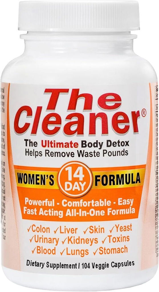 Century Systems The Cleaner Detox, Powerful 14-Day Complete Internal Cleansing Formula for Women, Support Digestive Health, 104 Vegetarian Capsules