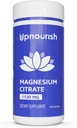 UpNourish Pure Magnesium Citrate (Citrato de Magnesio) 1120mg, 240 Capsules - High Absorption Magnesium Supplement for Women & Men - Natural Calm Magnesium for Constipation, Relax, Cramp Defense