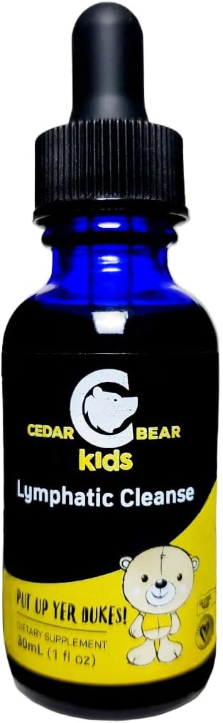 Cedar Bear Lymphatic Cleanse for Kids - Liquid Herbal Supplement That Supports Healthy Lymphatic & Immune Function 1 fl oz (Pack of 1)