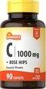Sundance Vitamin C 1000mg with Rose HIPS | 90 Vegetarian Caplets | Essential Vitamin | Vegetarian, Non-GMO, and Gluten Free Supplement
