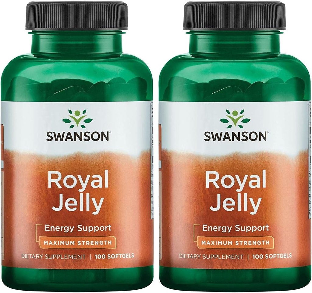Swanson Premium Brand Royal Jelly - Maximum Strength 333.33 mg 100 Sgels 2 Pack