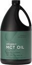 Sports Research Keto MCT Oil from Organic Coconuts - Fatty Acid Fuel for Body + Brain - Triple Ingredient C8, C10, C12 MCTs - Perfect in Coffee, Tea, & More - Non-GMO & Vegan - Unflavored (128 Oz)