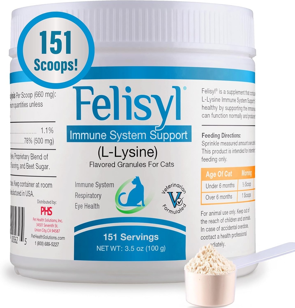 Felisyl Immune System Support(L-Lysine) Granules for Cats 3.5oz(100g)