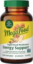 MegaFood Superfood Mushroom Energy Support - Cordyceps Mushroom Supplement with Methylated B12 Vitamins & Panax Ginseng - Doctor Formulated, Gluten-Free, Vegan - 60 Capsules, 30 Servings