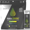 Adapted Nutrition Keto S1000 Electrolyte Powder Packets | Keto and Paleo Friendly | No Sugar, Calories, Maltodextrin | Clean | 30 Citrus Salt Hydration Stick Packs