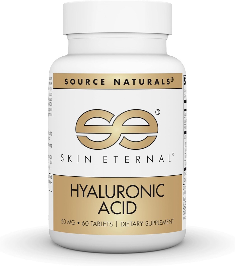 Source Naturals Skin Eternal Hyaluronic Acid, 50mg - 60 Tablets