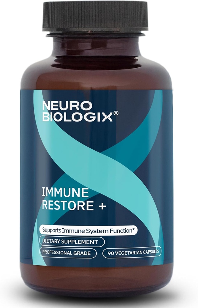 Immune Restore+ - Contains Beta Glucan 1,3/1,6 Complex & Herbal Extracts for Immune Support - Supports T-Cell & Macrophage Activity - With Cordyceps, Astragalus, Turkey Tail & Echinacea - 90 Capsules
