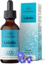 HERBAMAMA Lobelia Tincture - Vegan Lobelia Leaf Extract for Lung Detox & Cleanse - Respiratory Lung Support Drops - Non-GMO, Alcohol & Sugar-Free Respiratory Support Supplement