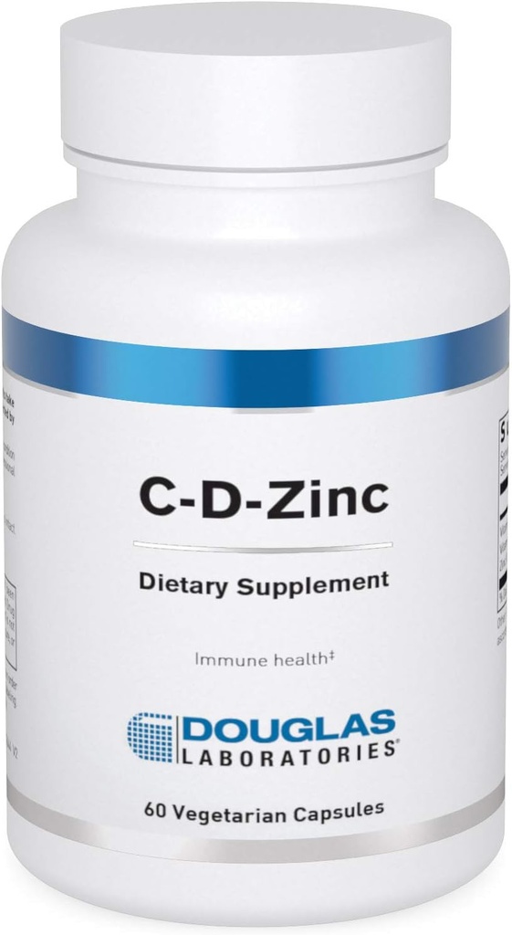 Douglas Laboratories C-D-Zinc | Support for Cellular Health and Immune Function* | 60 Vegetarian Capsules