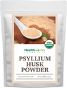 Healthworks Psyllium Husk Powder Organic - 32 Oz / 2 Lbs - Raw - Certified Organic - Finely Ground Powder from India - Keto, Vegan & Non-GMO - Fiber Support