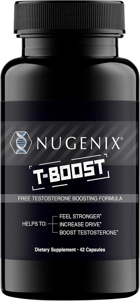 Nugenix T Boost - Free Testosterone Booster Supplement for Men - 42 Count